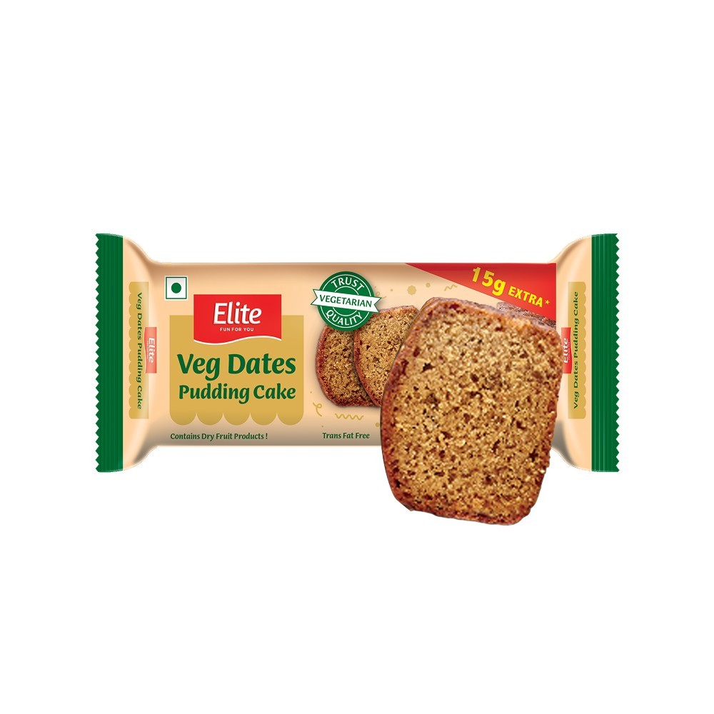 Elite Dates Pudding 100% Veg Slice Cake