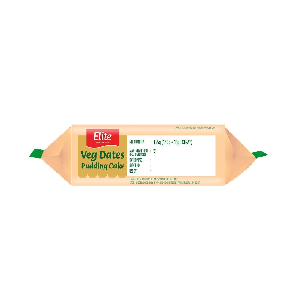 Elite Dates Pudding 100% Veg Slice Cake