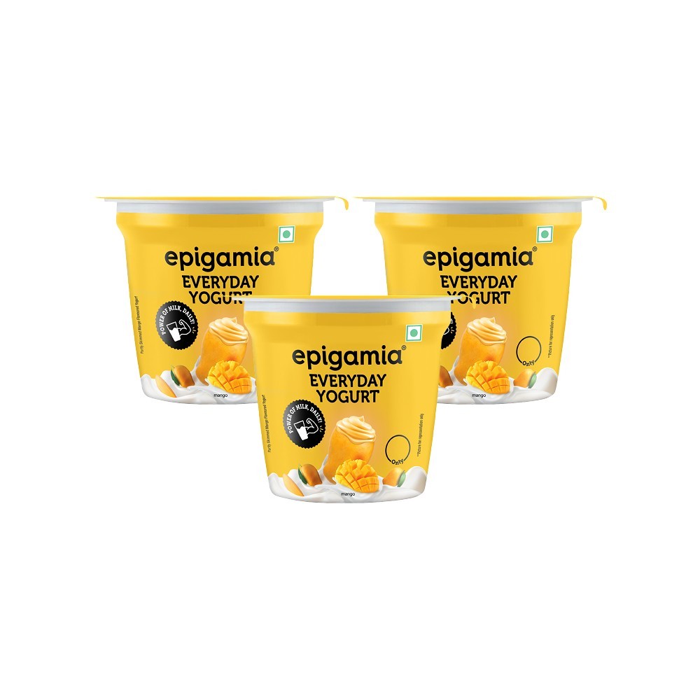 Epigamia Everyday Mango Flavoured Yogurt - Pack of 3