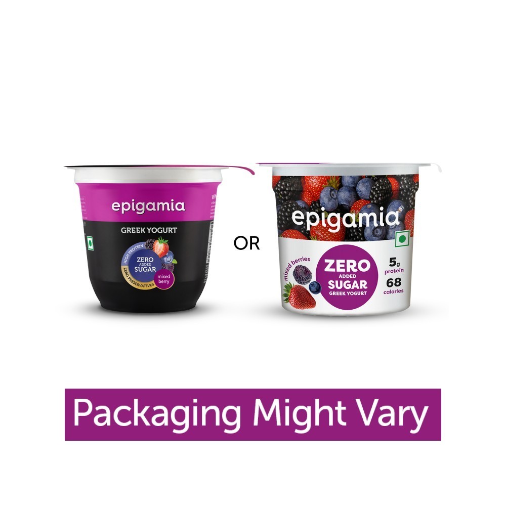 Epigamia Mixed Berries Flavoured Greek Yogurt - Pack of 6