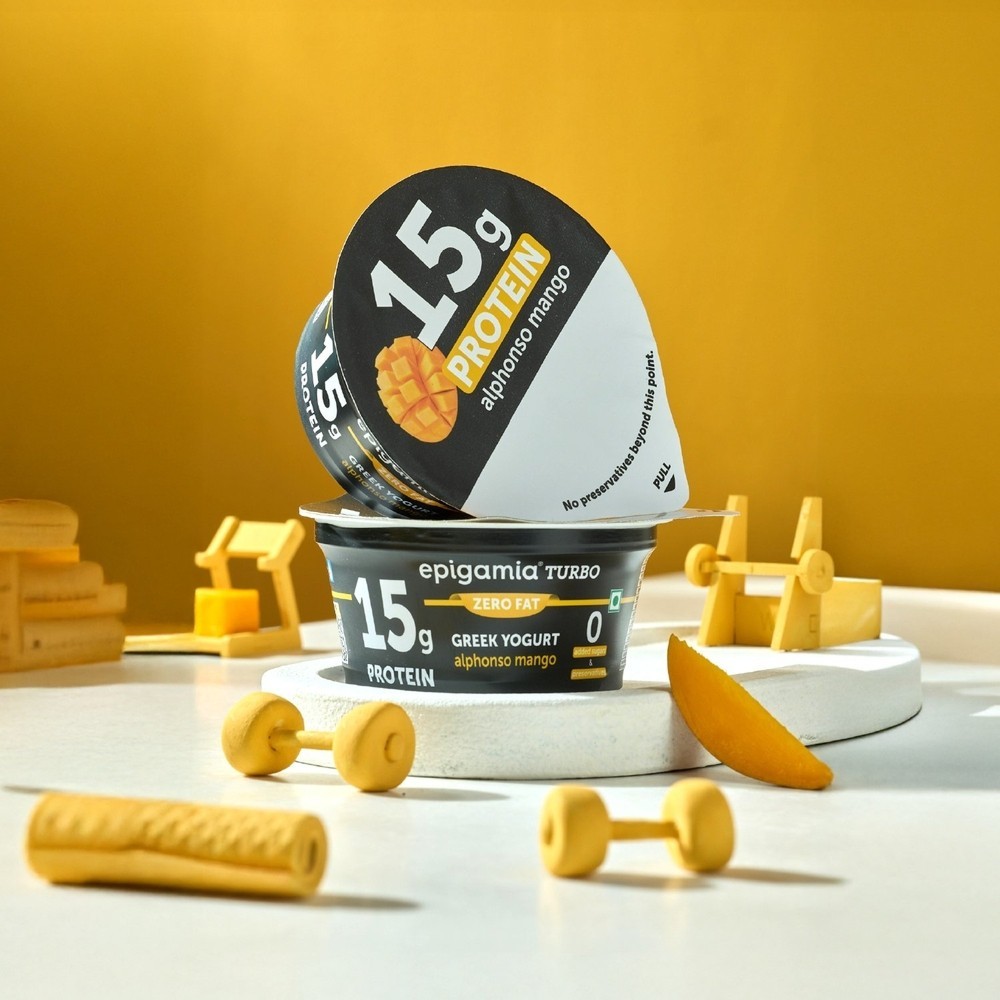 Epigamia Turbo 15 g Alphonso Mango Protein Yogurt
