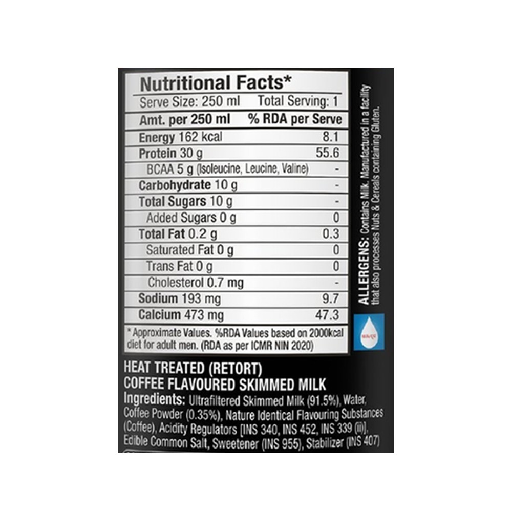 Epigamia Turbo 30g Protein Milkshake Coffee