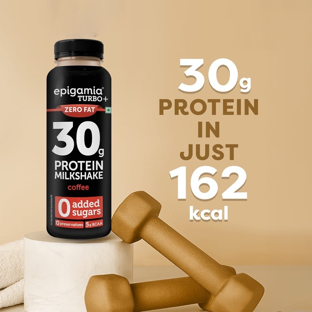Epigamia Turbo 30g Protein Milkshake Coffee