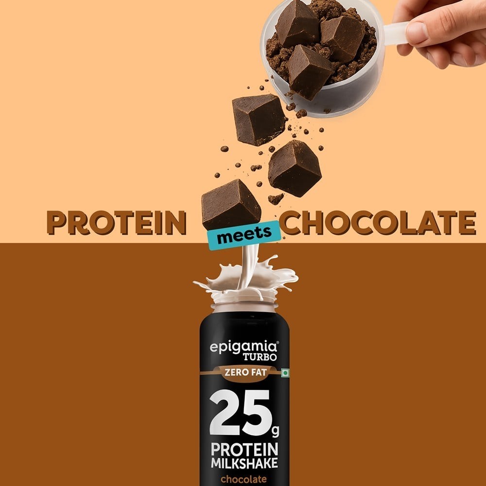 Epigamia Turbo Chocolate Protein Milkshake