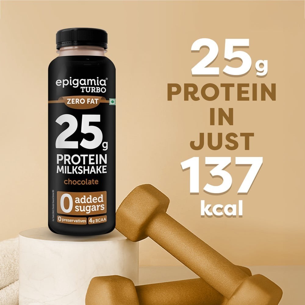 Epigamia Turbo Chocolate Protein Milkshake