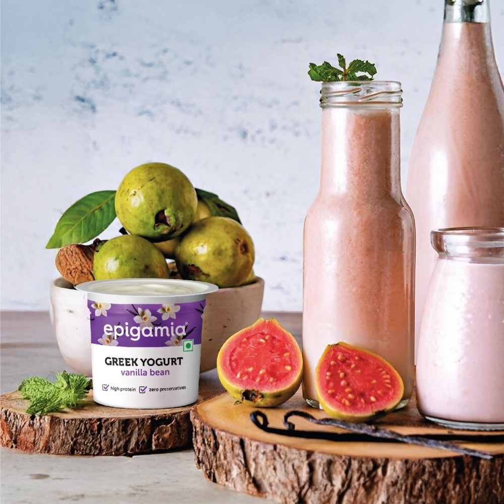 Epigamia Vanilla Bean Flavoured Greek Yogurt