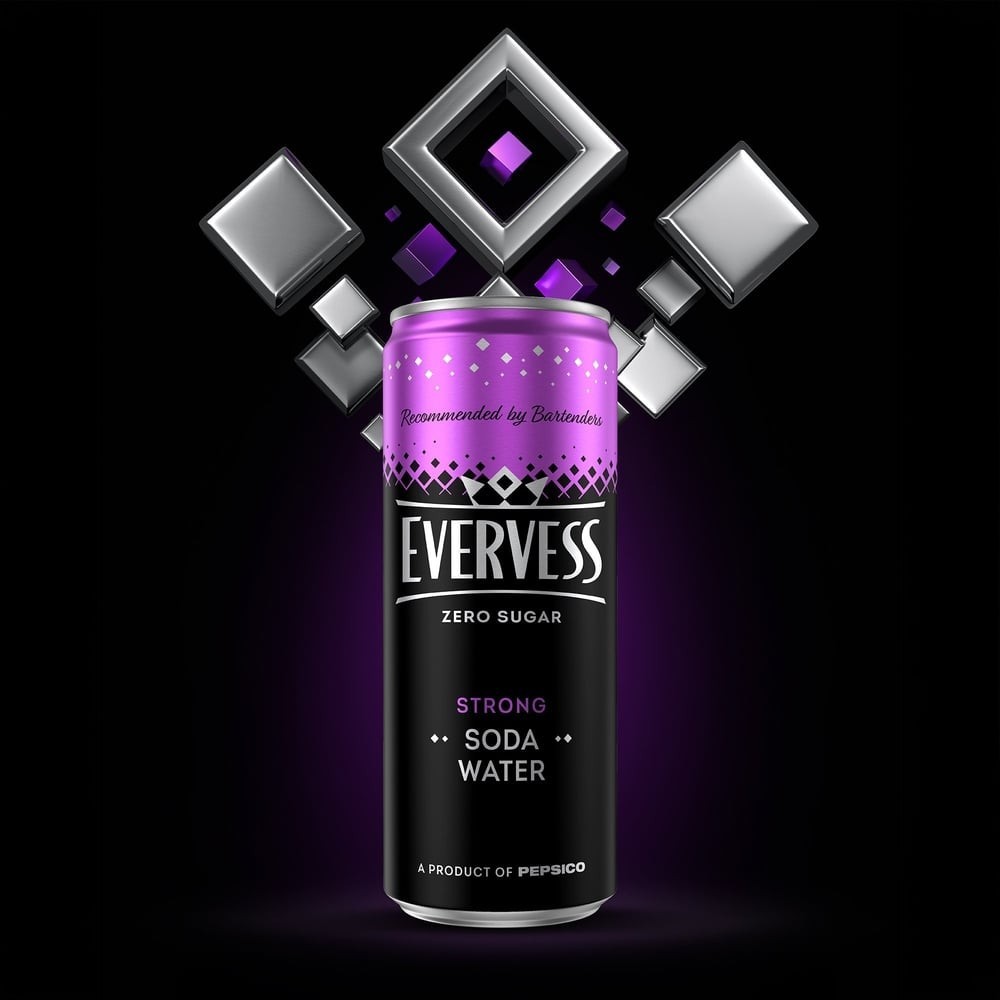 Evervess Zero Sugar Strong Soda Water