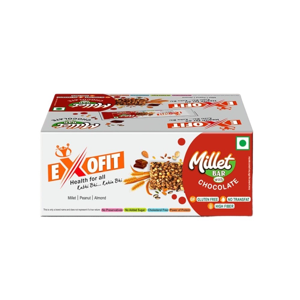 Exofit Millet Nutrition Bar with Chocolate