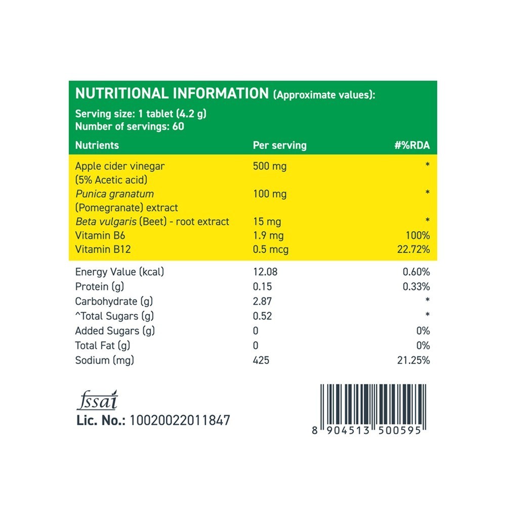 Fast&Up Apple Cider Vinegar Effervescent Tablets