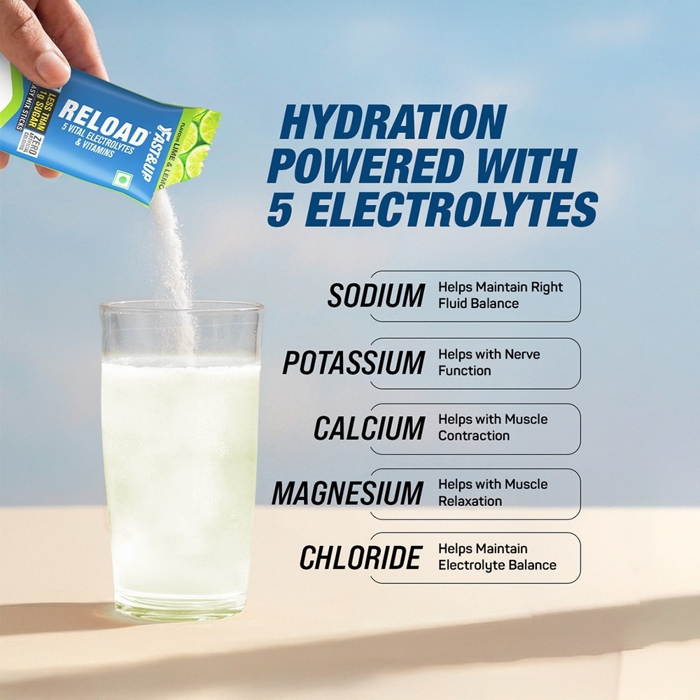 Fast&Up Reload Hydration Powder Mix Lime & Lemon