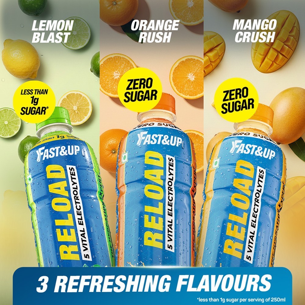 Fast&Up Reload Zero Sugar Energy Sports Drink (Orange)