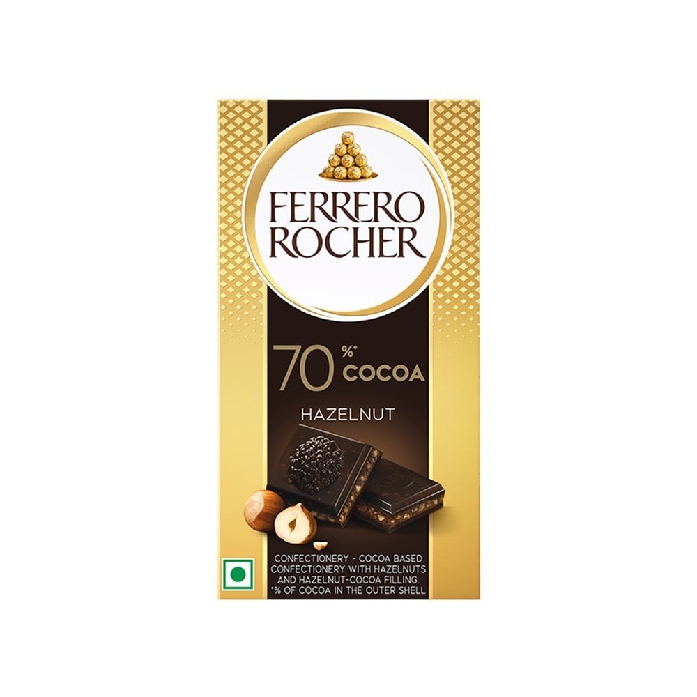 Ferrero Rocher Hazelnut Dark Chocolate Bar