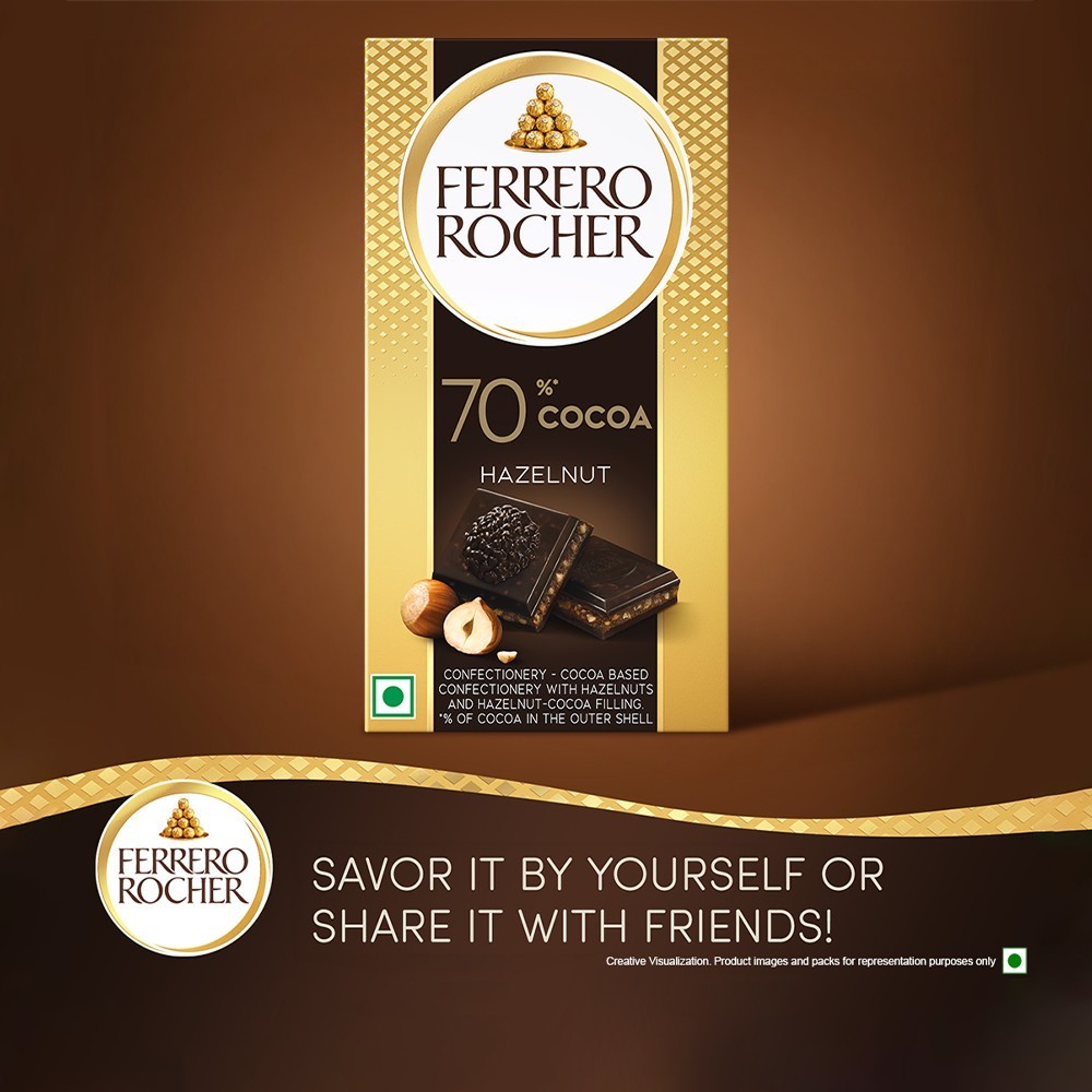Ferrero Rocher Hazelnut Dark Chocolate Bar