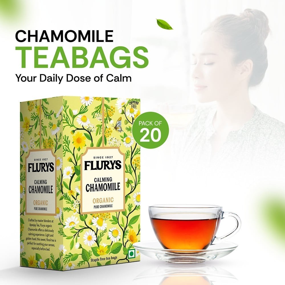 Flurys Pure Chamomile Herbal Infusion Bags