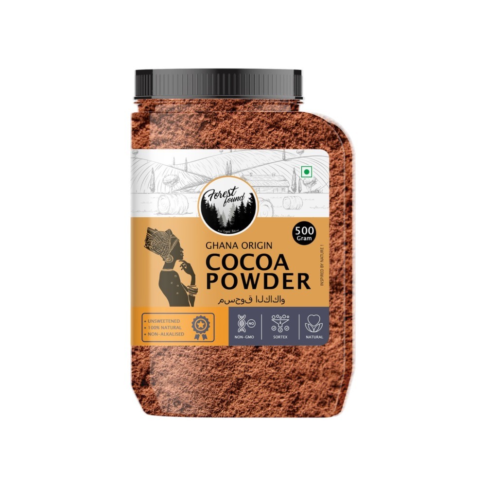Forest Found Unsweetened Dark Cocoa Powder