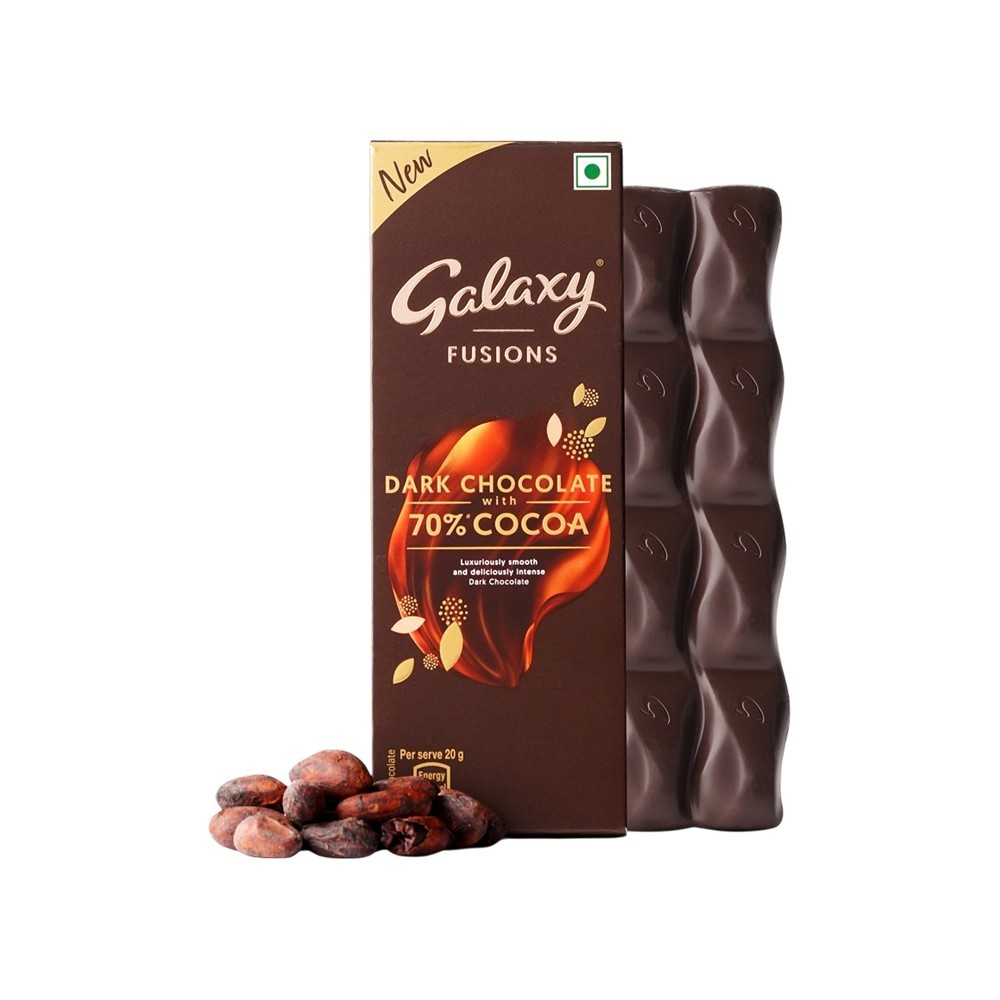 Galaxy Fusions Dark Chocolate Bar with 70% Cocoa