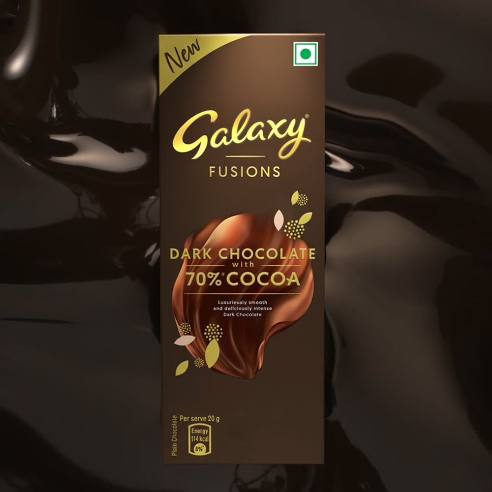 Galaxy Fusions Dark Chocolate Bar with 70% Cocoa