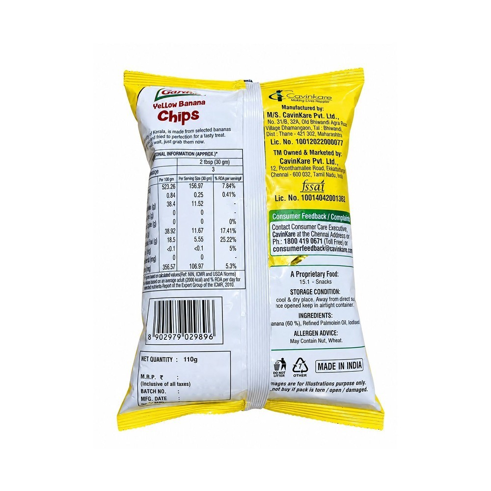 Garden Yellow Banana Chips