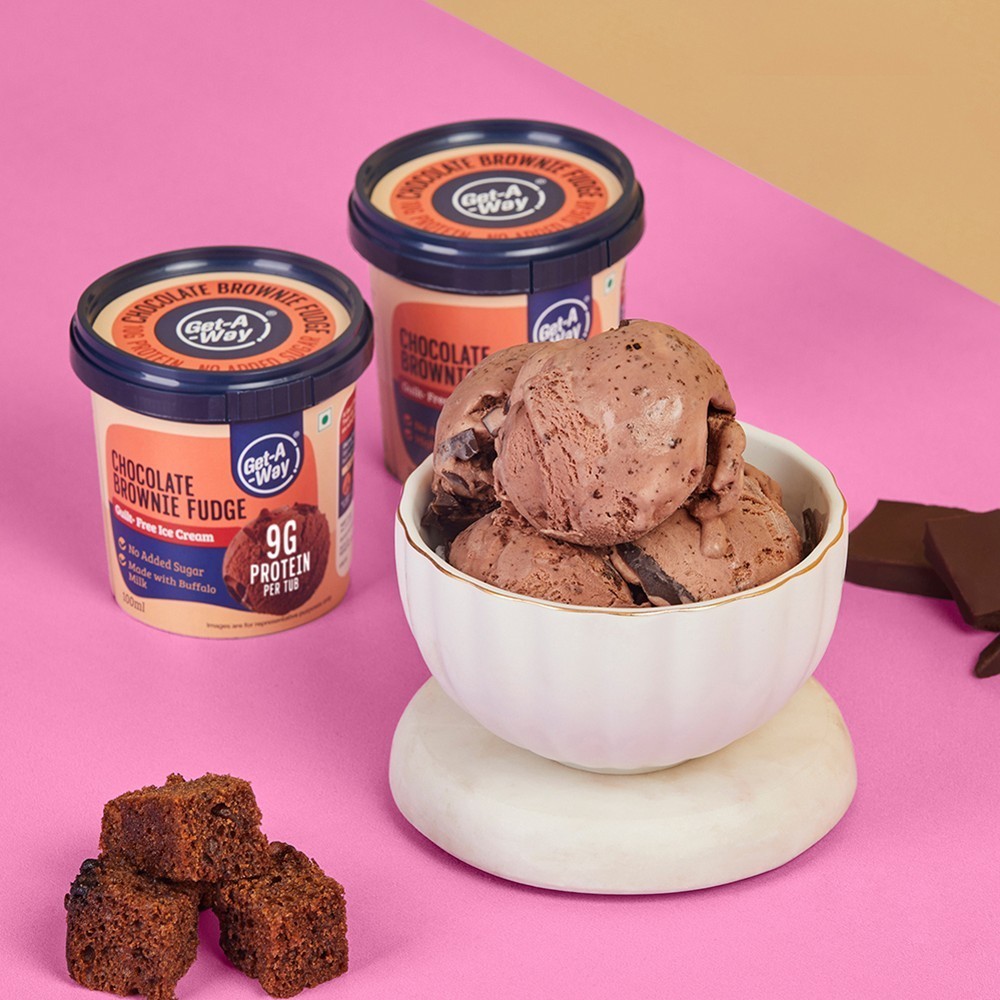 Get-A-Way Chocolate Brownie Fudge Ice Cream Cup