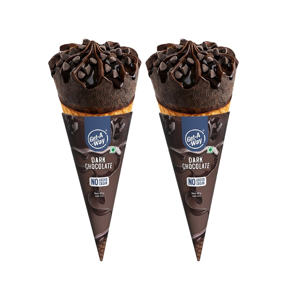 Get-A-Way Dark Chocolate Ice Cream Cone