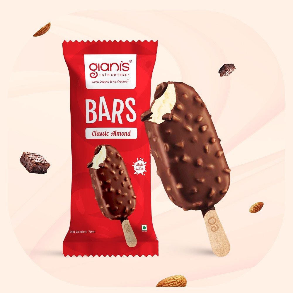 Giani's Bars Classic Almond Ice Cream Stick
