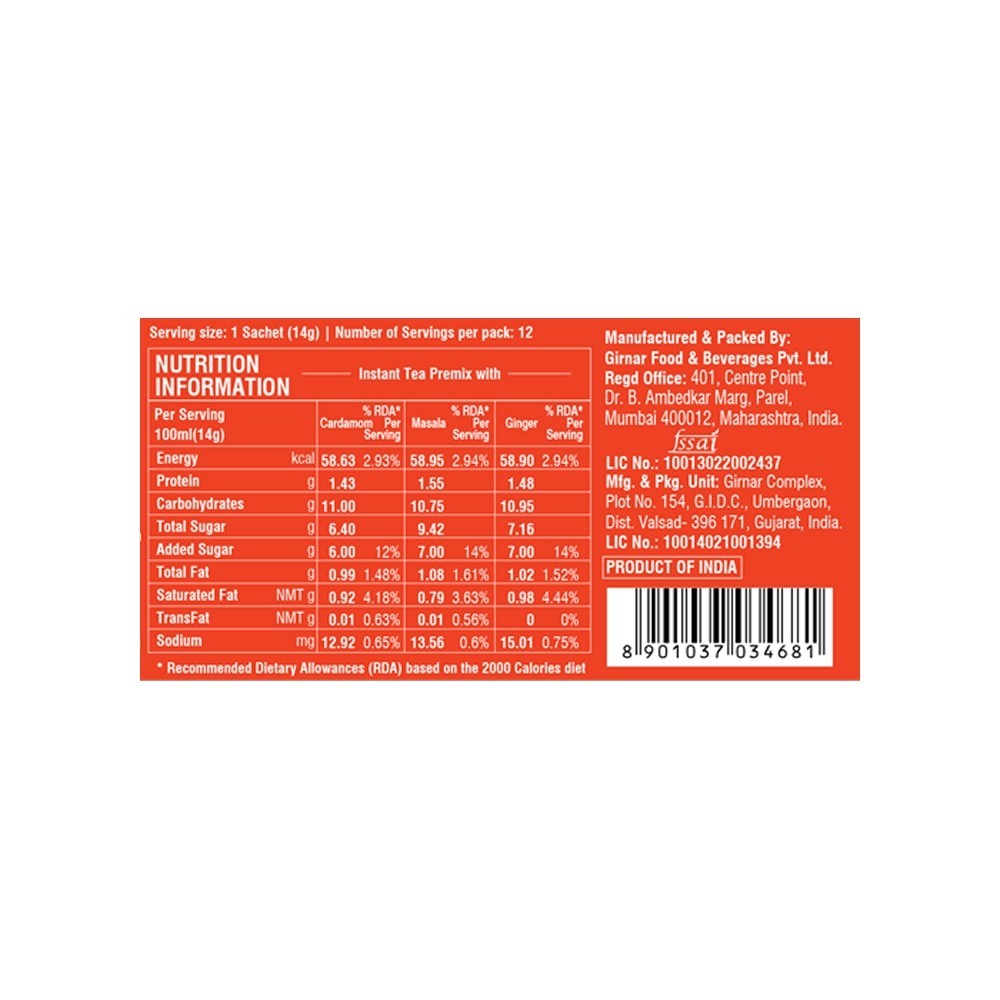 Girnar Variety Instant Tea Premix Pack