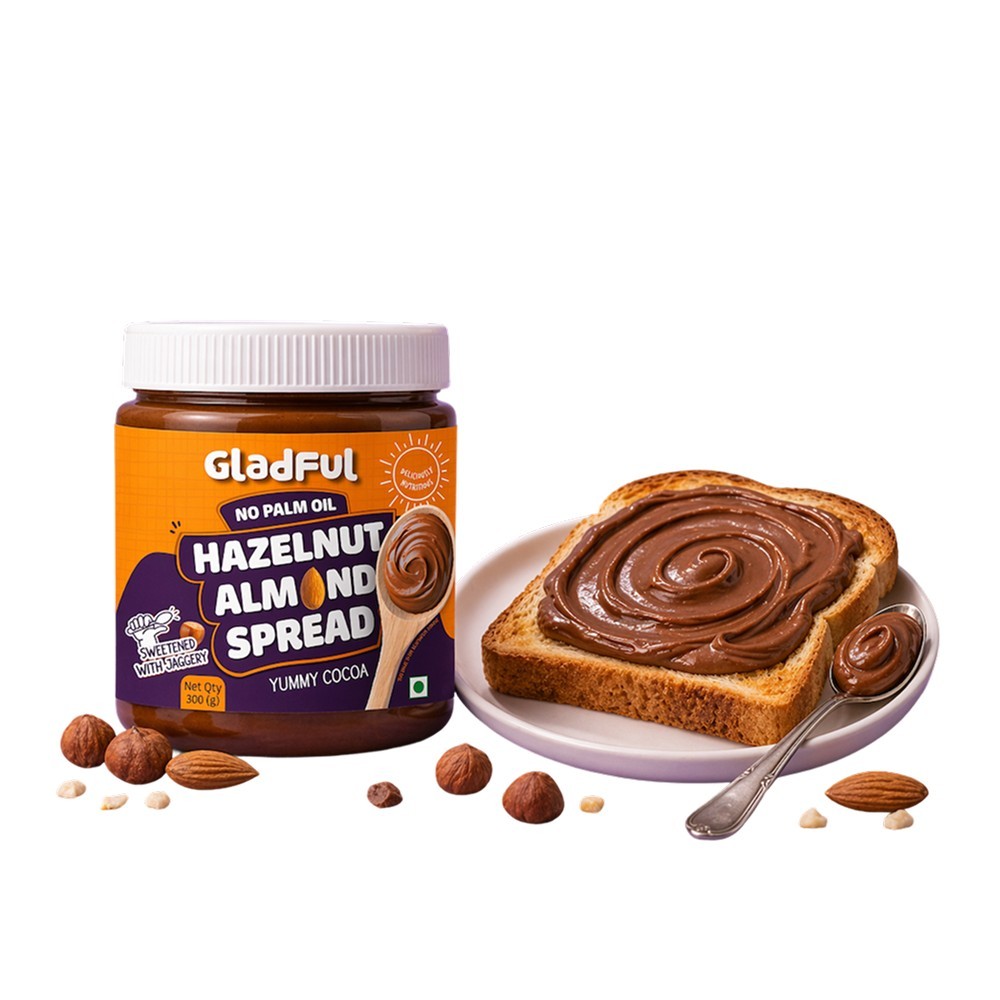 Gladful Hazelnut Almond Chocolate Spread