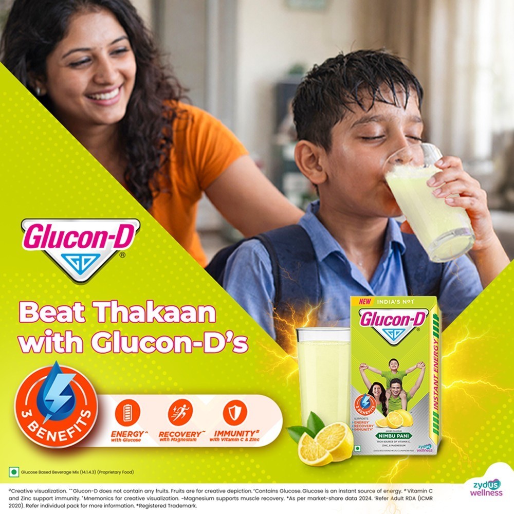 Glucon-D Nimbu Pani Instant Energy Drink Mix