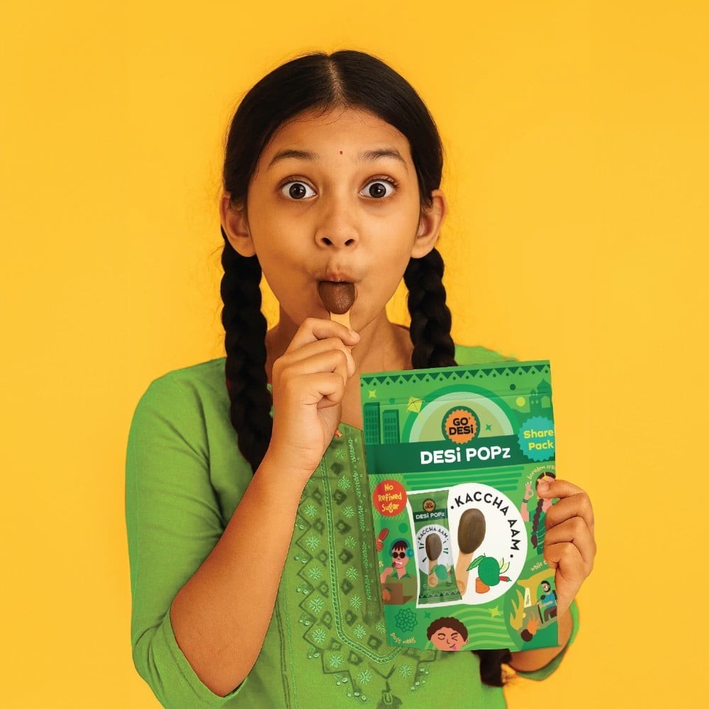 GO DESi POPz Kaccha Aam Lollipop Candy