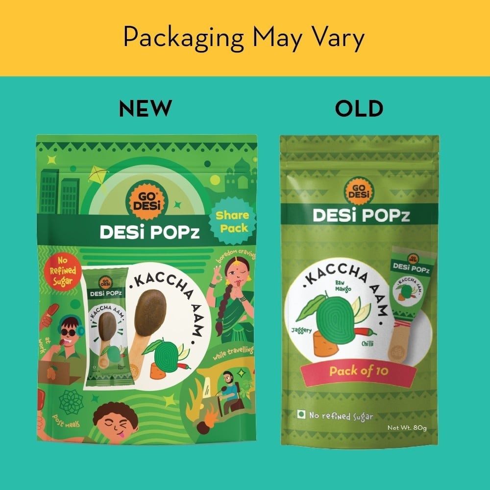 GO DESi POPz Kaccha Aam Lollipop Candy