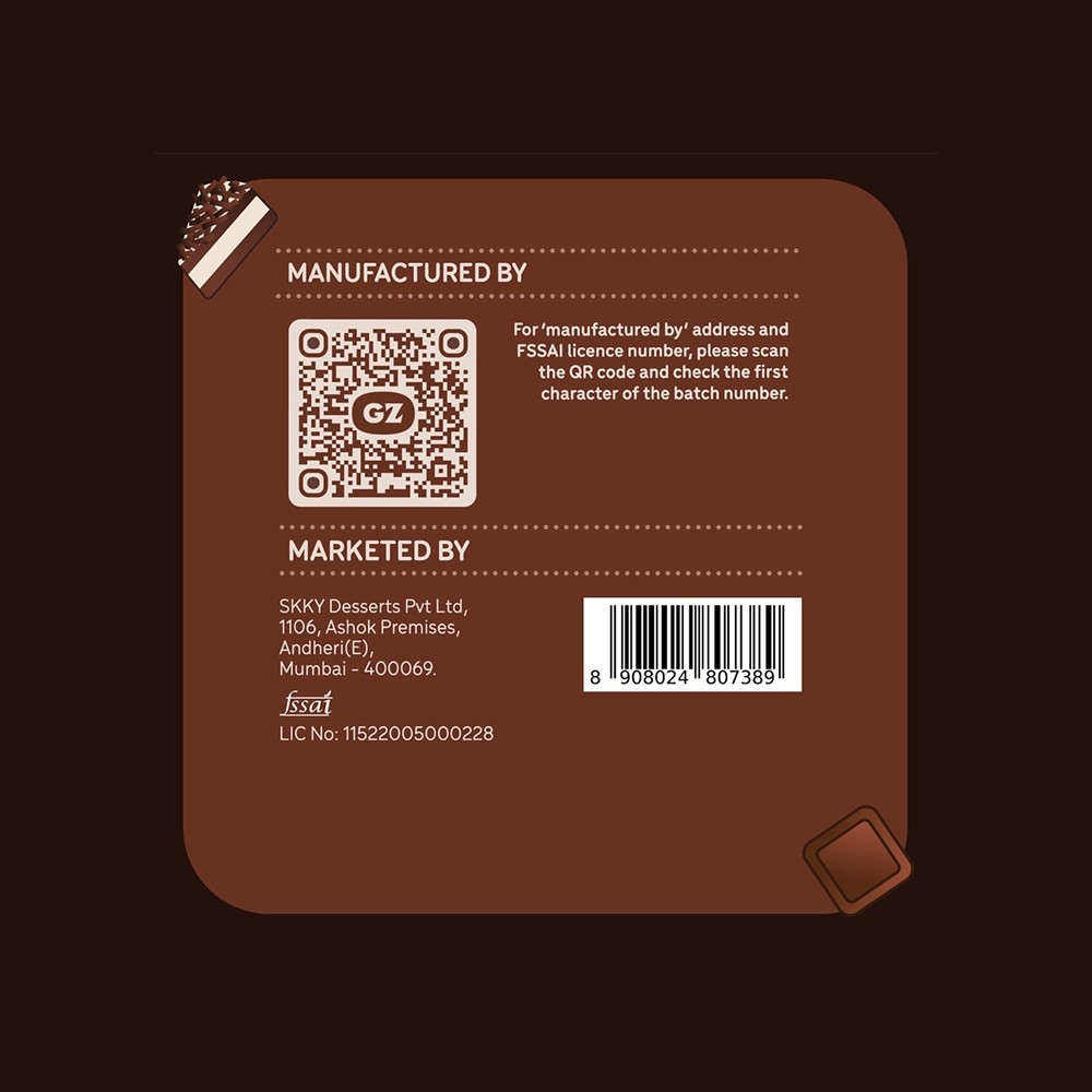 Go Zero Black Forest Ice Cream Pastry