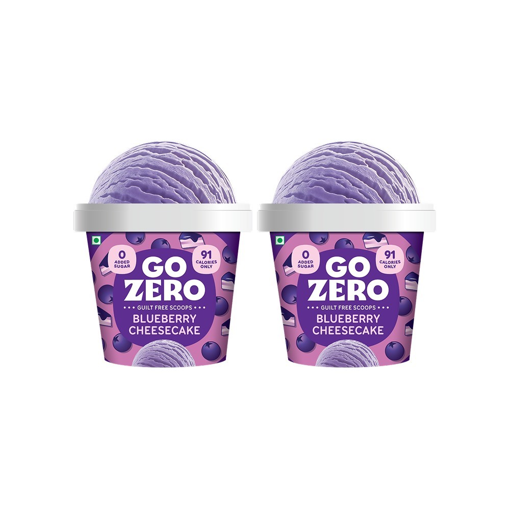 Go Zero Blueberry Cheesecake Guilt Free Ice Cream Cup