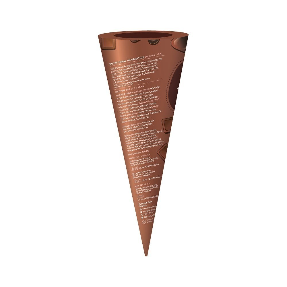 Go Zero Death By Chocolate Guilt Free Ice Cream Cone