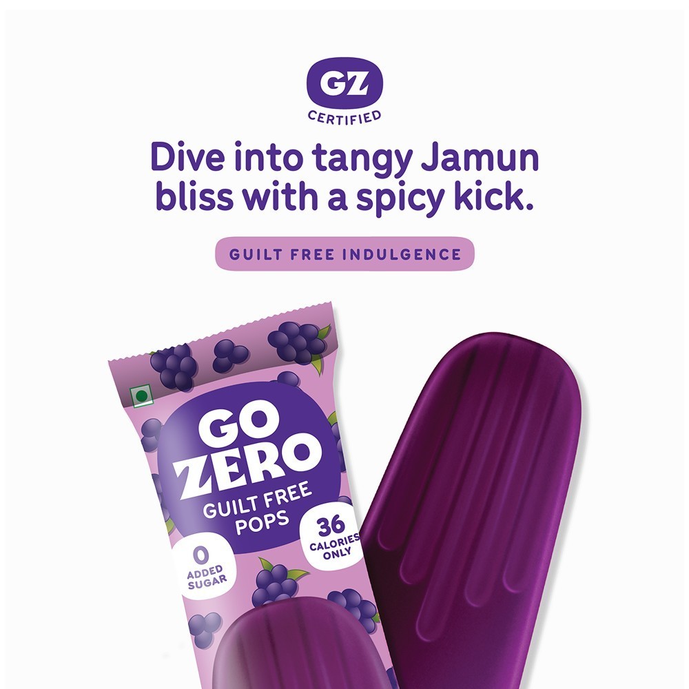 Go Zero Jamun Sriracha Guilt Free Fruit Ice Cream Popsicle