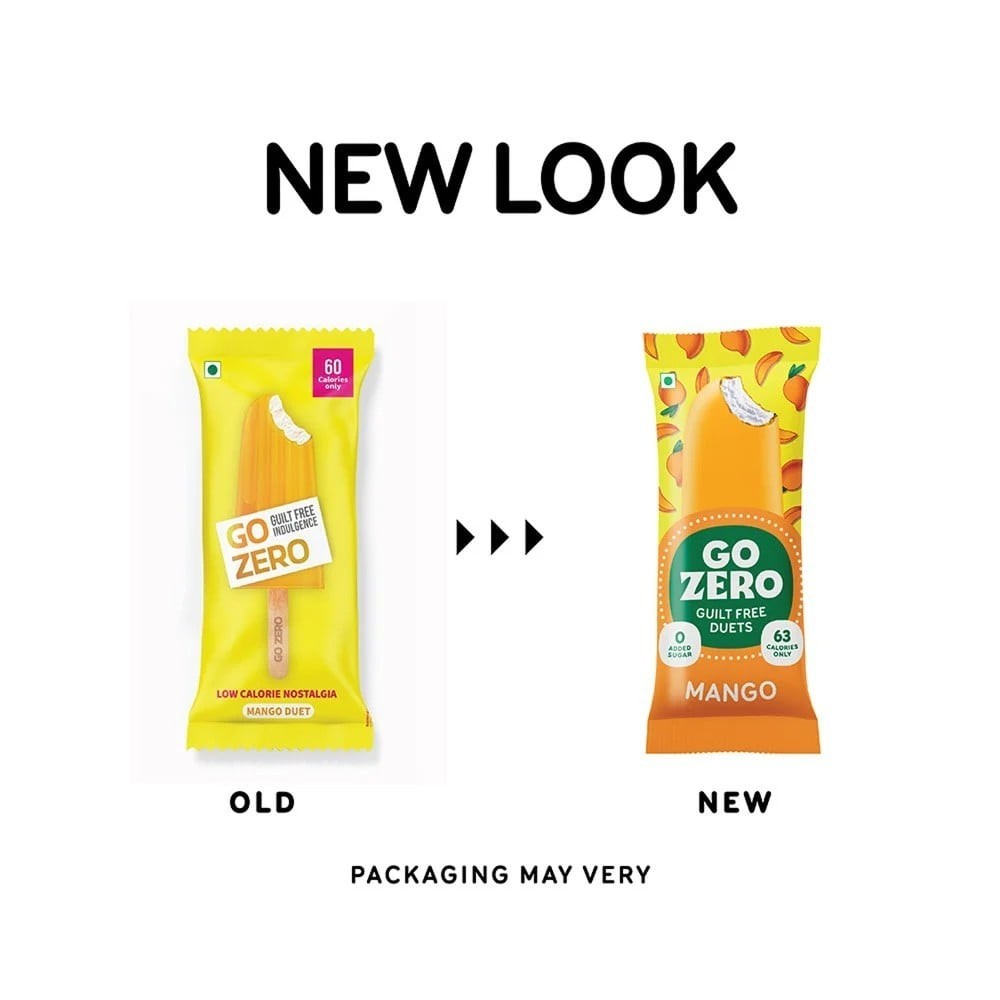 Go Zero Mango Duet Guilt Free Ice Cream Stick