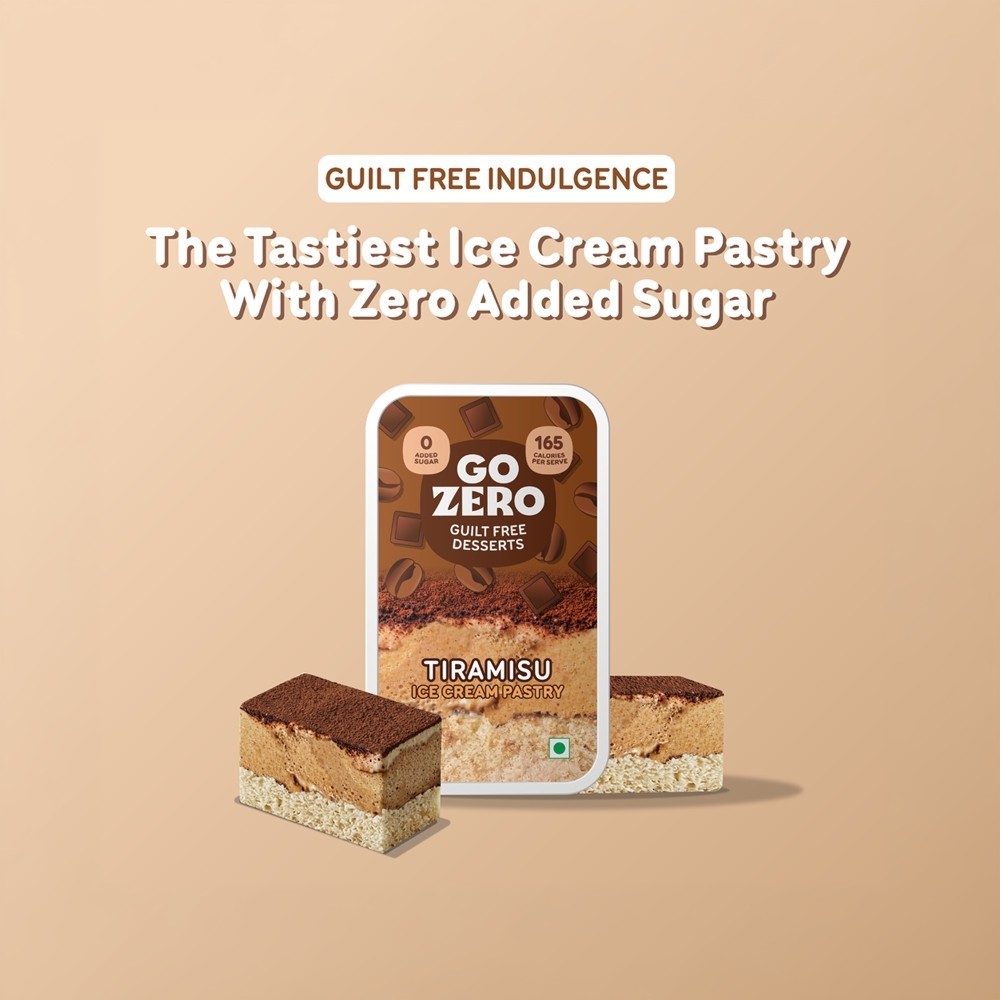 Go Zero Tiramisu Ice Cream Pastry