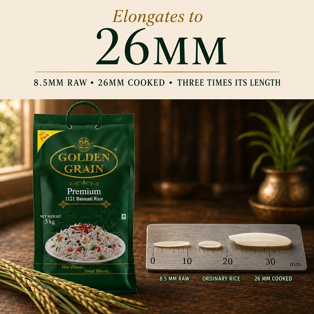 Golden Grain Premium Basmati Rice (Extra Long Grain)