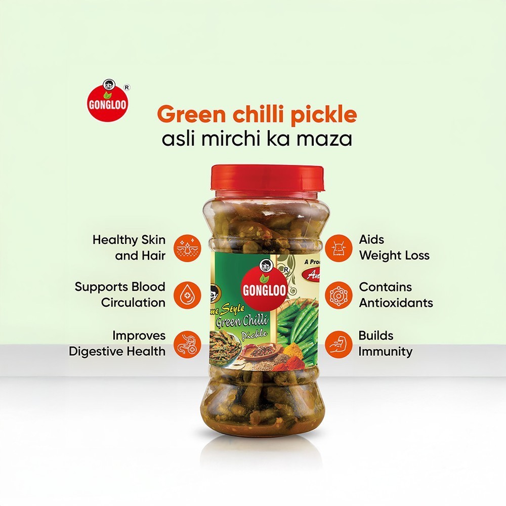 Gongloo Green Chilli Pickle