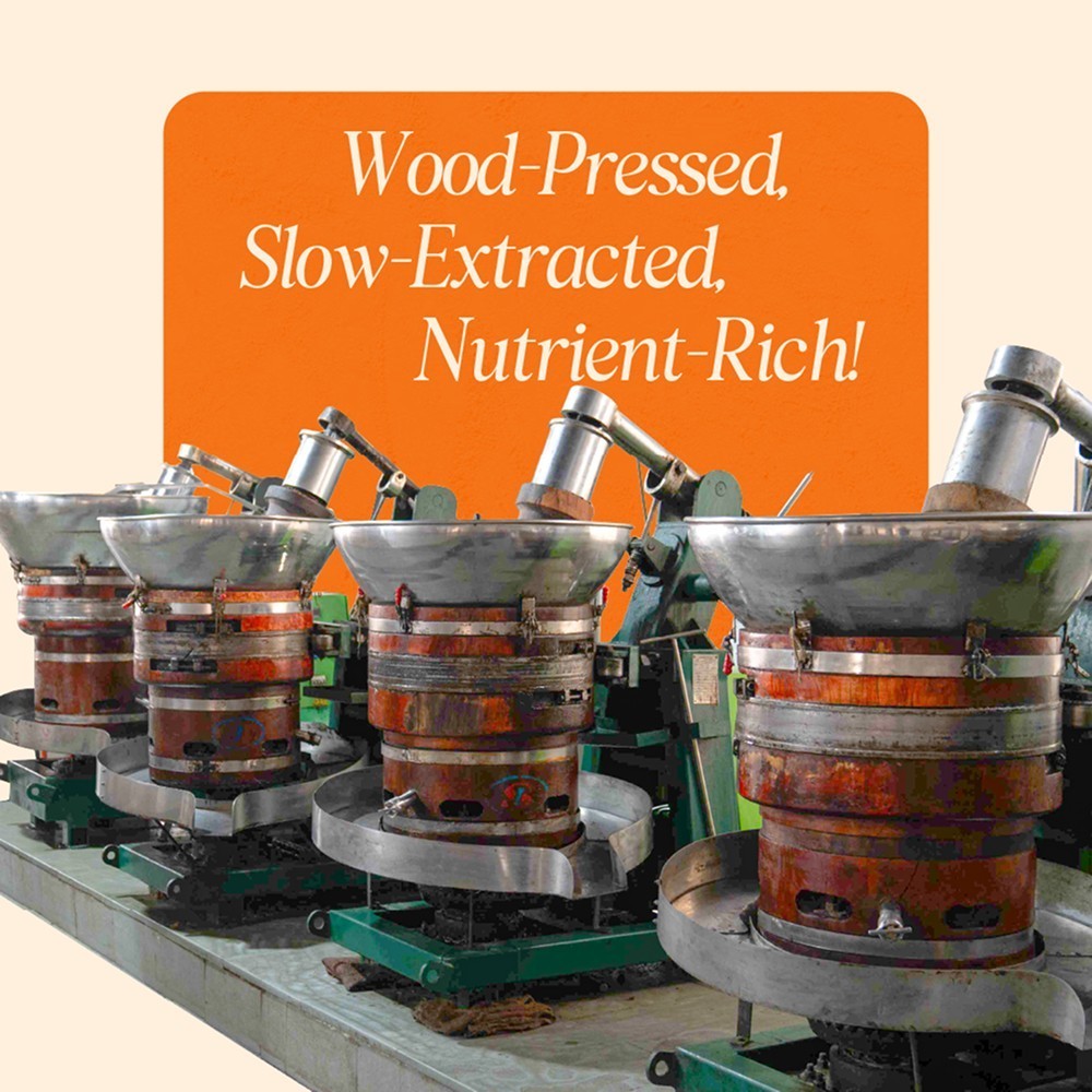 Gulab Kachi Ghani Cold Pressed Mustard Oil (Kachi Ghani Sarso Tel)