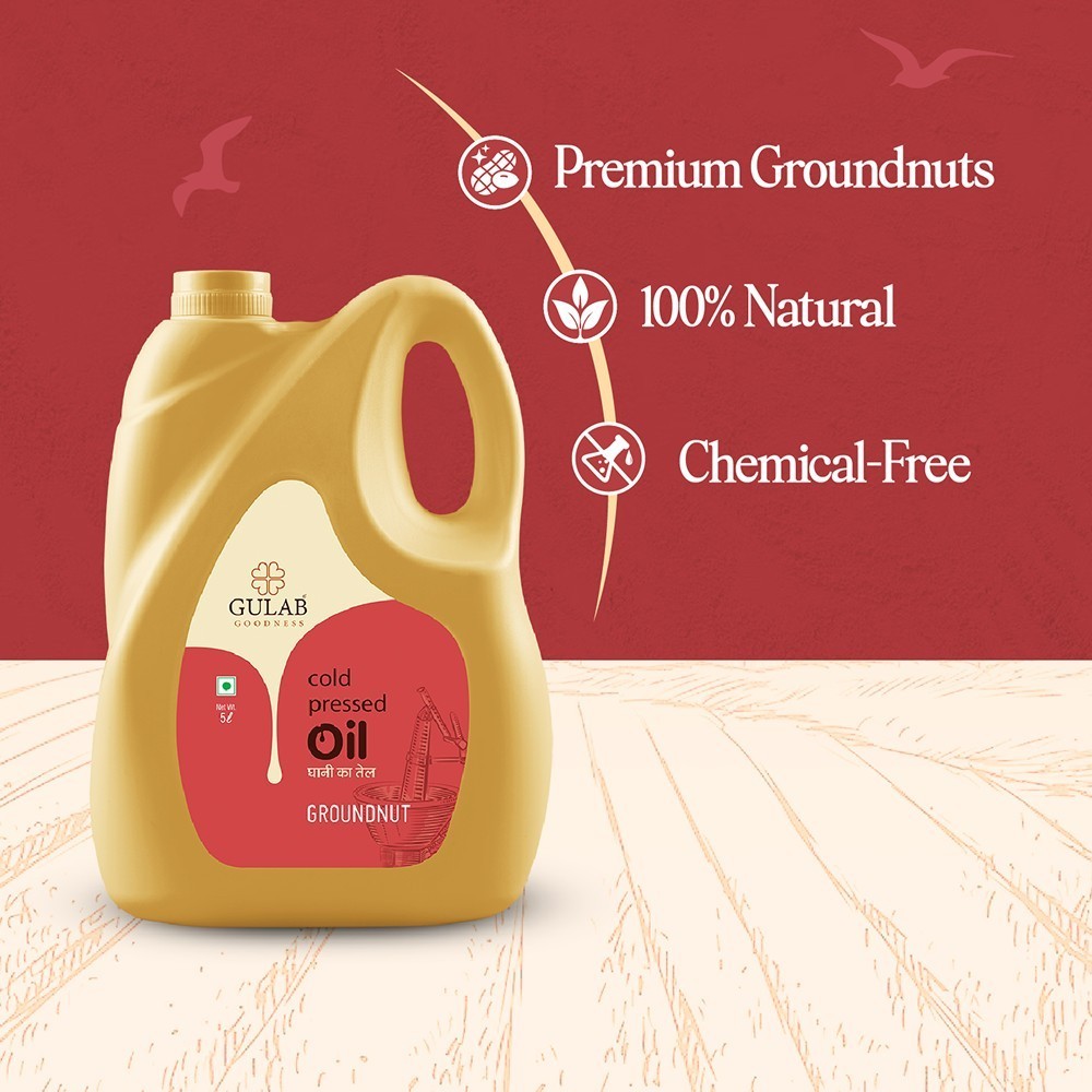 Gulab Premium Cold Pressed Groundnut Oil