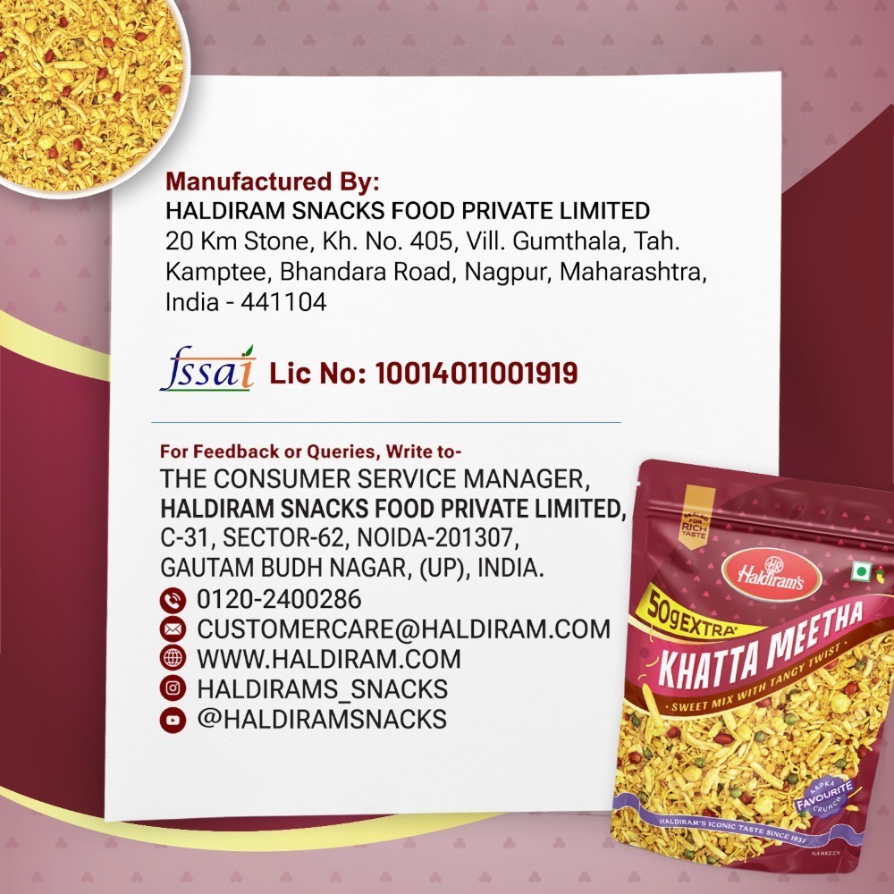 Haldiram's Nagpur Khatta Meetha Mixture Namkeen