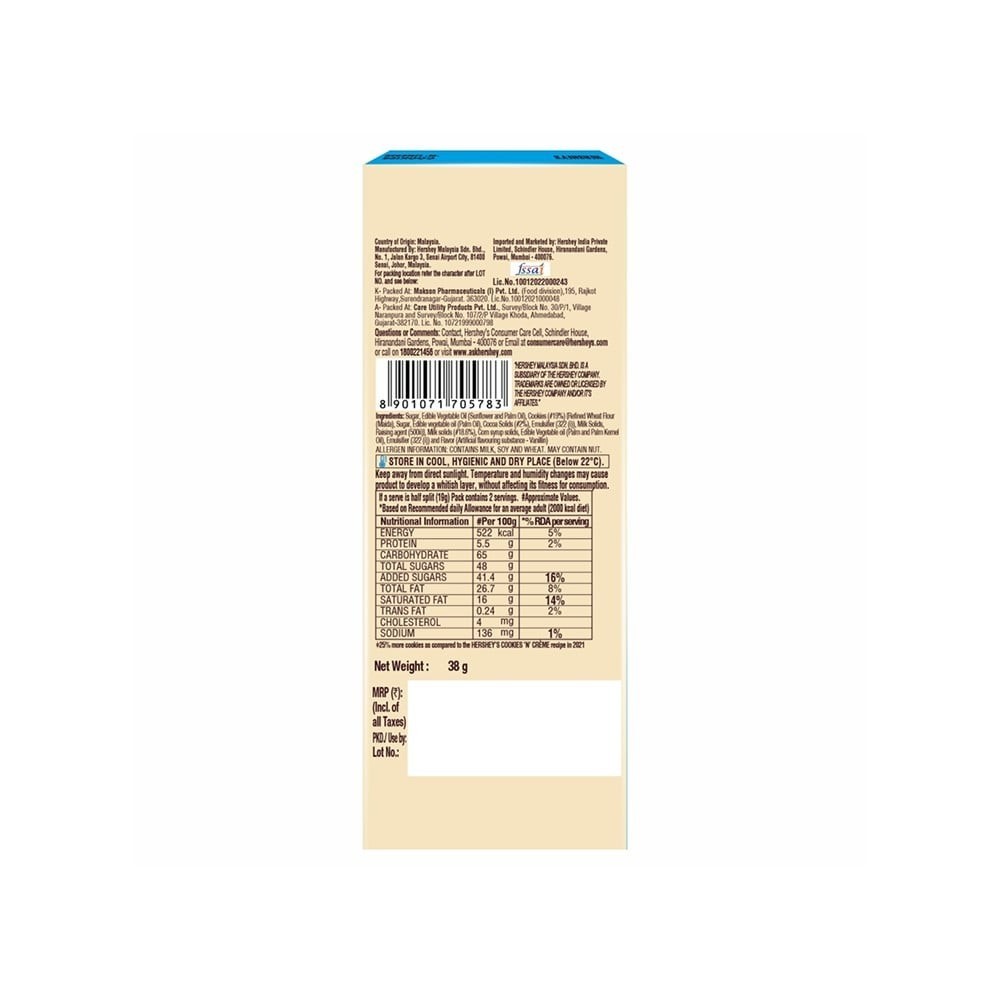 Hershey's Cookies n Creme White Chocolate Bar