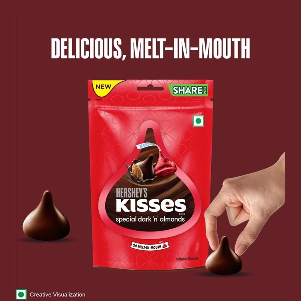 Hershey's Kisses Special Dark N Almonds Dark Chocolate Pack