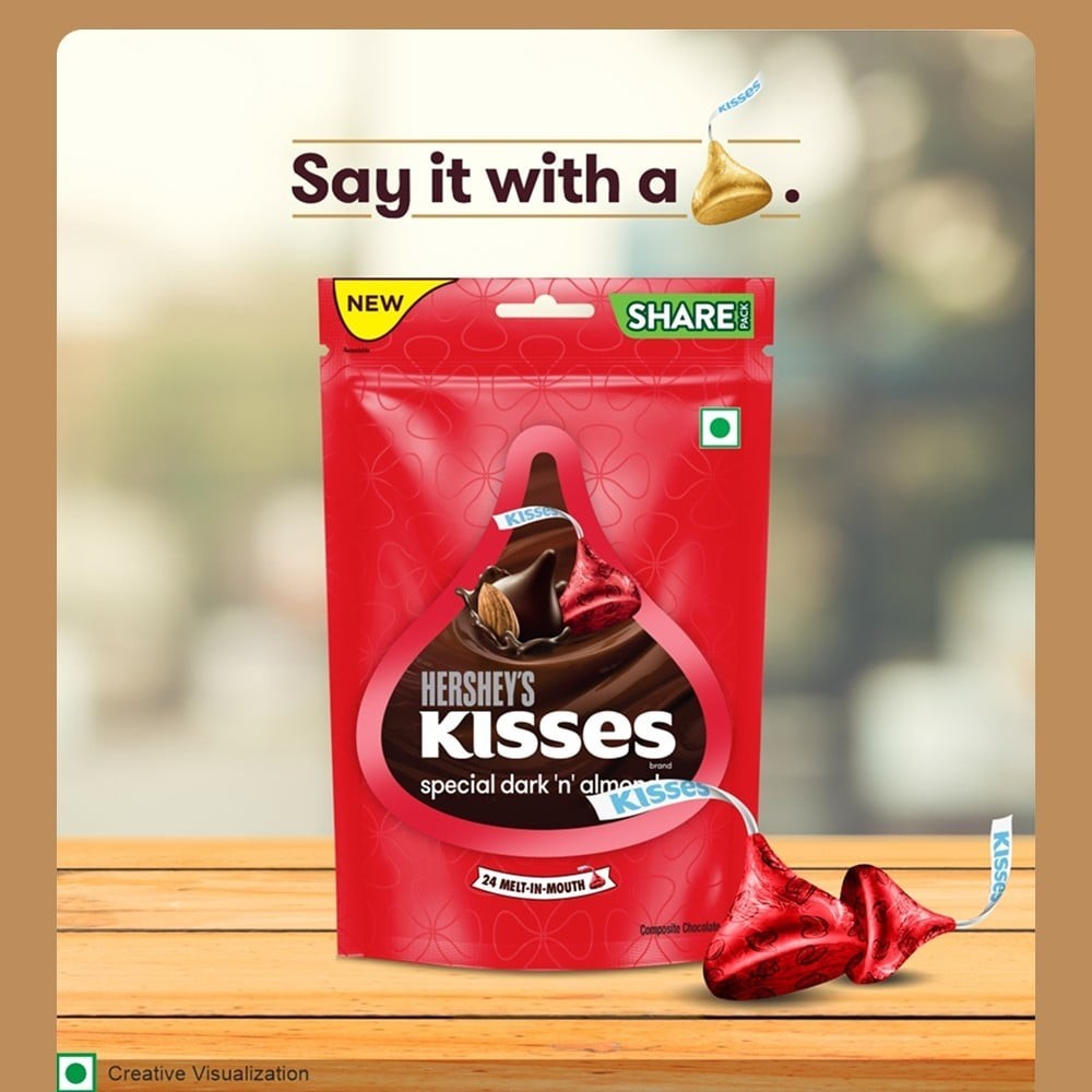 Hershey's Kisses Special Dark N Almonds Dark Chocolate Pack