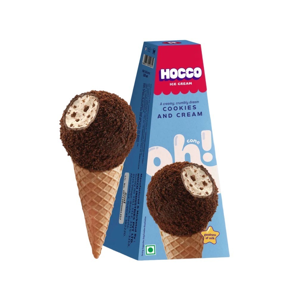 Hocco Cookies & Cream Ice Cream Cone