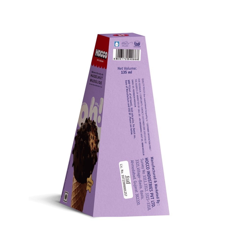 Hocco Hazelnut Mudslide Ice Cream Cone