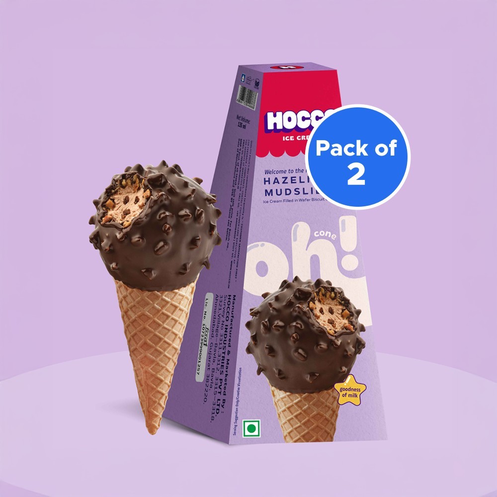 Hocco Hazelnut Mudslide Ice Cream Cone