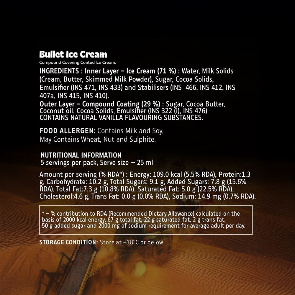 Hocco x Mirzapur Bullet Chocolate Ice Cream Stick