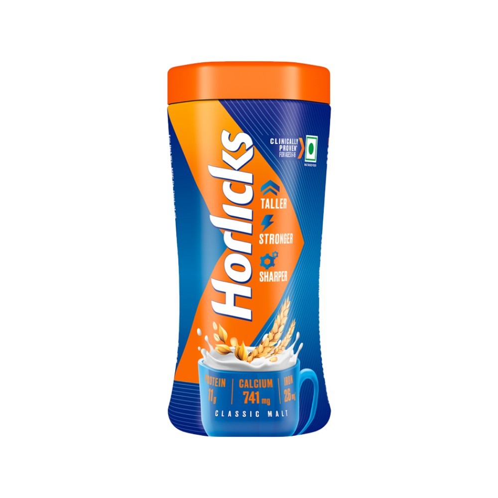 Horlicks Classic Malt Drink Mix Jar