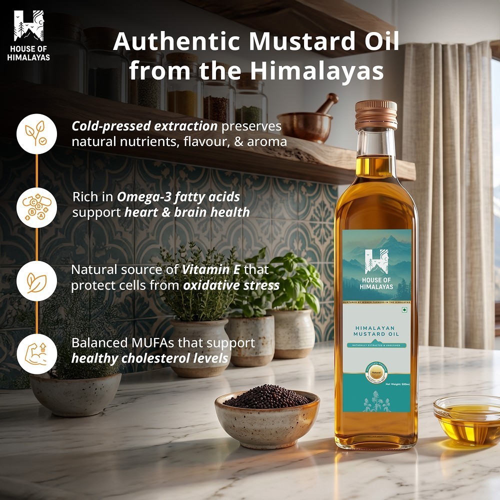 House of Himalayas Cold Pressed Mustard Oil